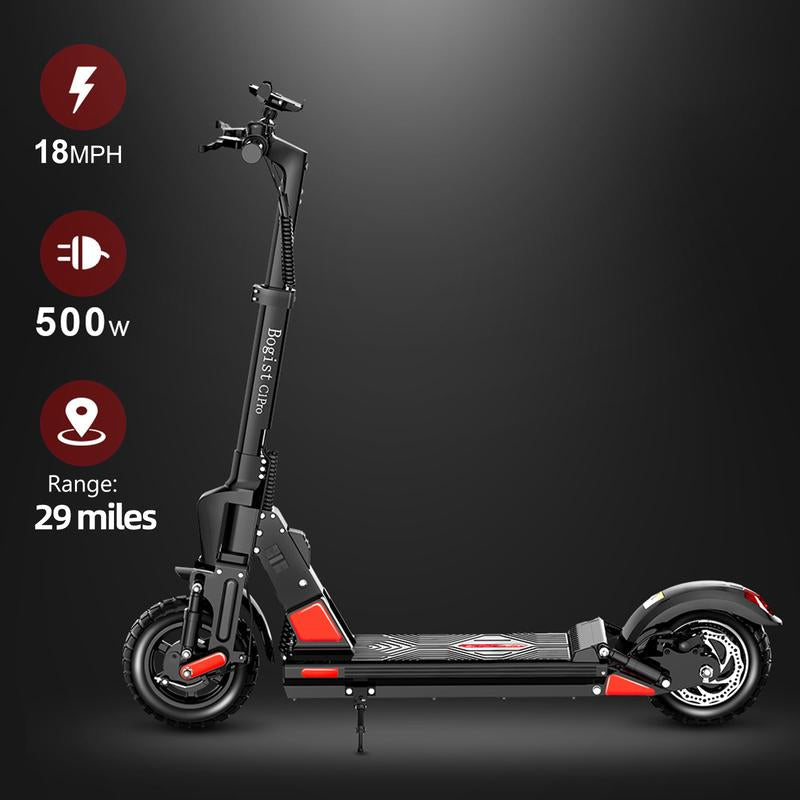 Longsail Electric Scooter Adult 8.5/12-Inch Tires 16/18MPH 250/500W Motor 22-29 Mile Range Foldable Dual Suspension Scooter C1/M1/M5