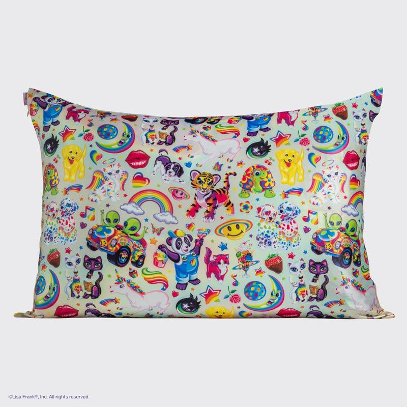 Lisa Frank X Kitsch Satin Pillowcase in the Fantastic World of Lisa Frank