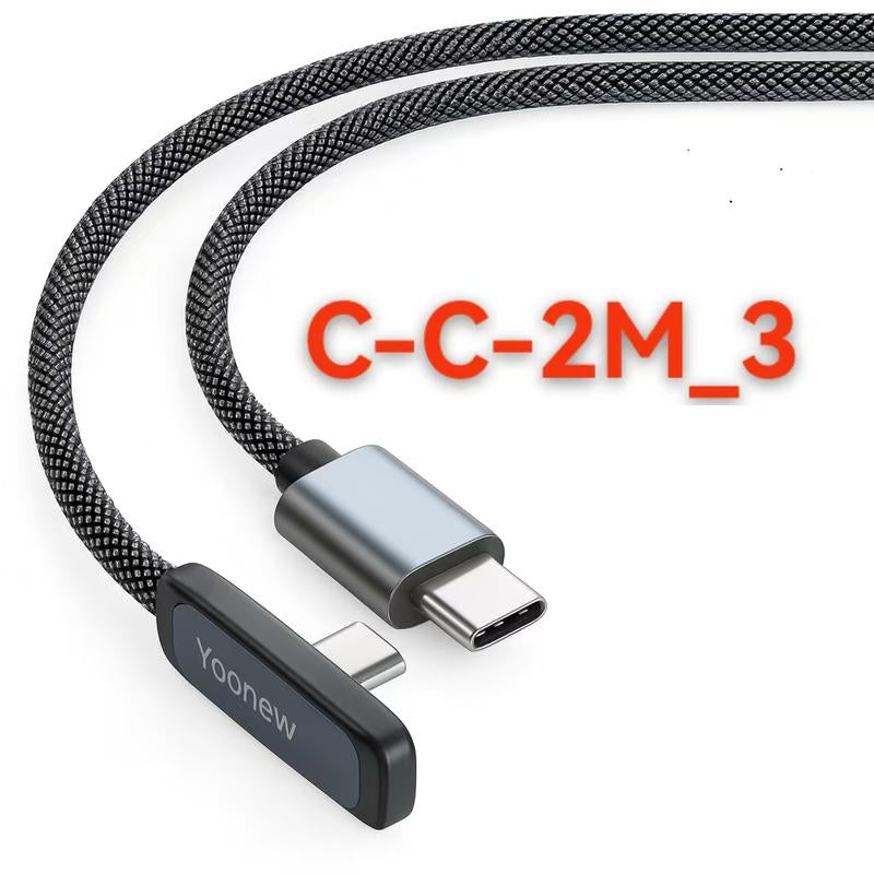 20W/30W PD Fast Charging Cable for Iphone 6-14 & Android Type-C Right Angle Design Braided Durable Data Transfer Cables